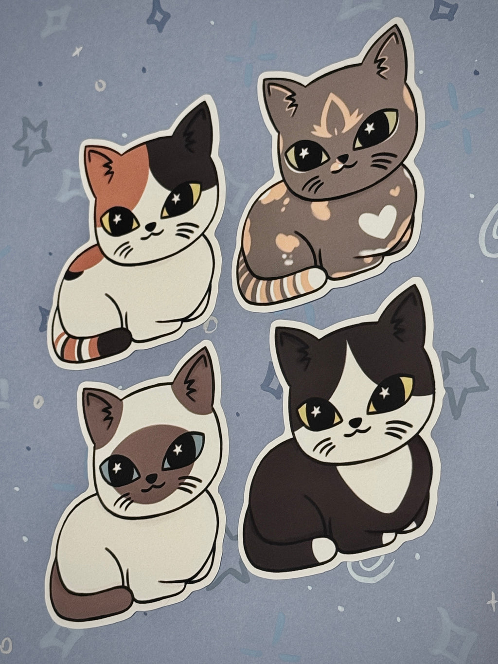 3” Vinyl Cat Breed/Colorpoint Stickers