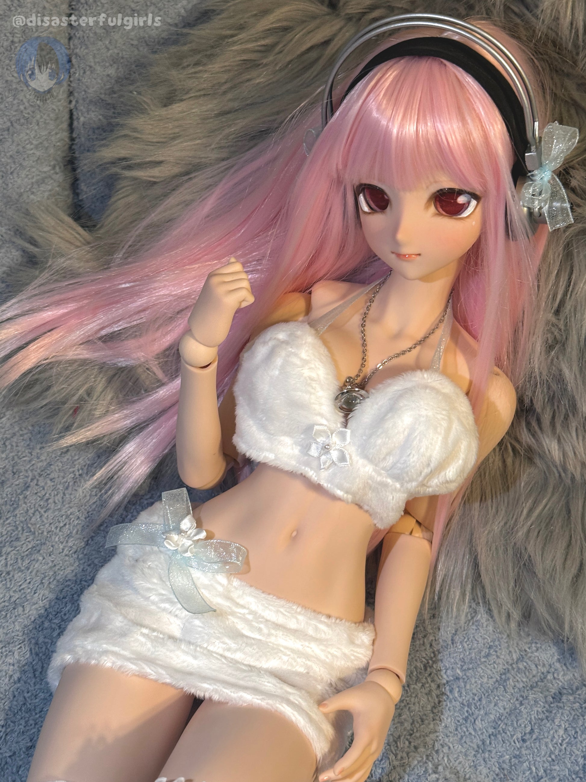 SOLD OUT!! Super Sonico Full Set Doll - “Angel” set (Dollfie Dream 1/3 MJD in FLESH)