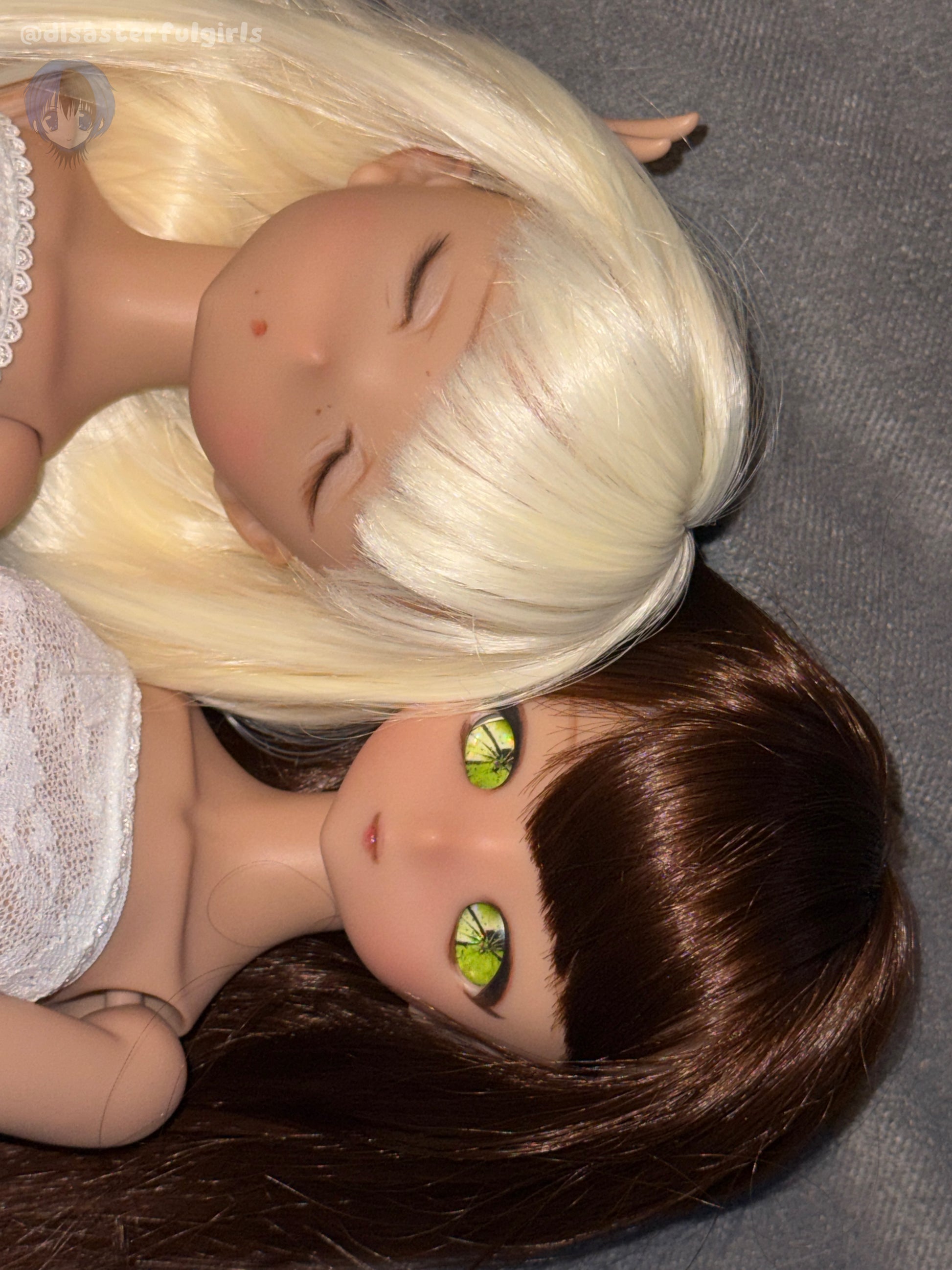 OOAK Imomodoll Empty/Chubby Rabbit Chocolate 1/4 scale full doll