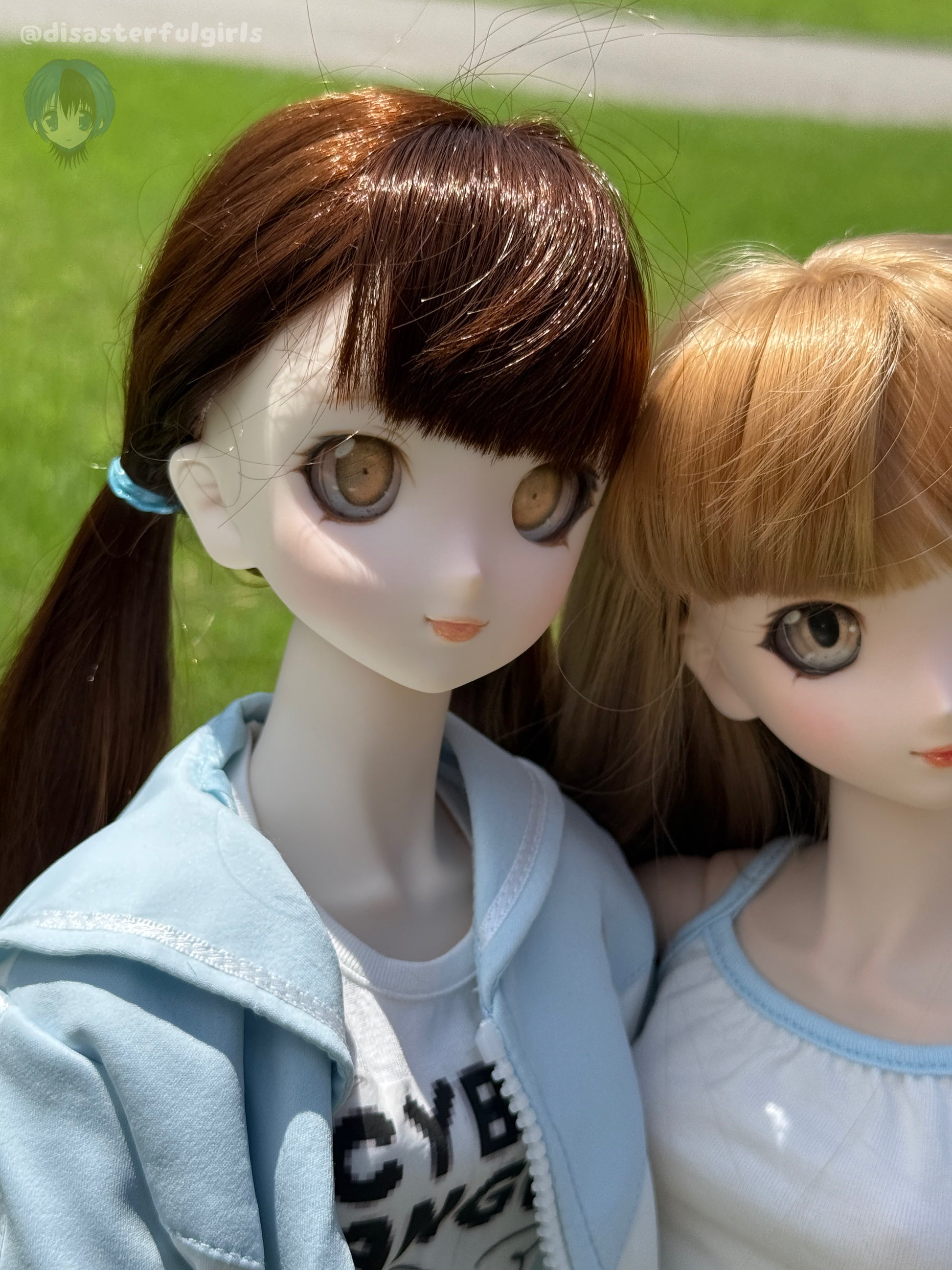 OOAK Dollfie Dream DDH-06 Semi-White Head 1/3 MJD (Brown eyes)