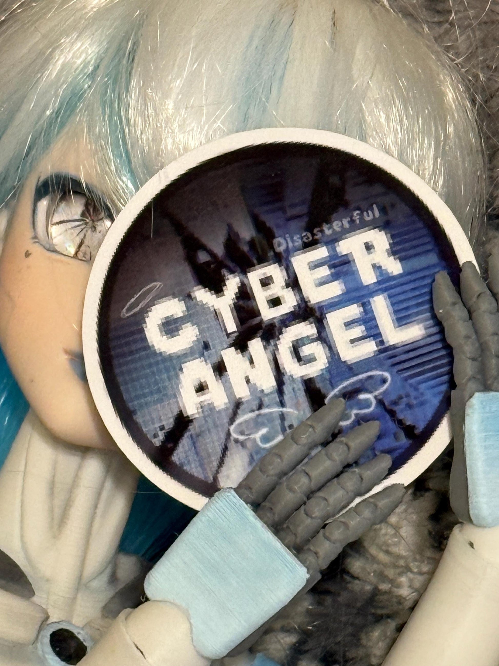 Disasterful Girls Cyber Angel Sticker