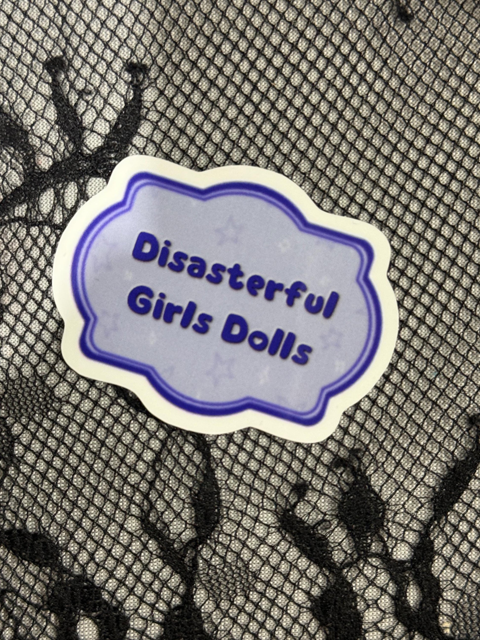 Disasterful Girls Logo Vinyl Stickers