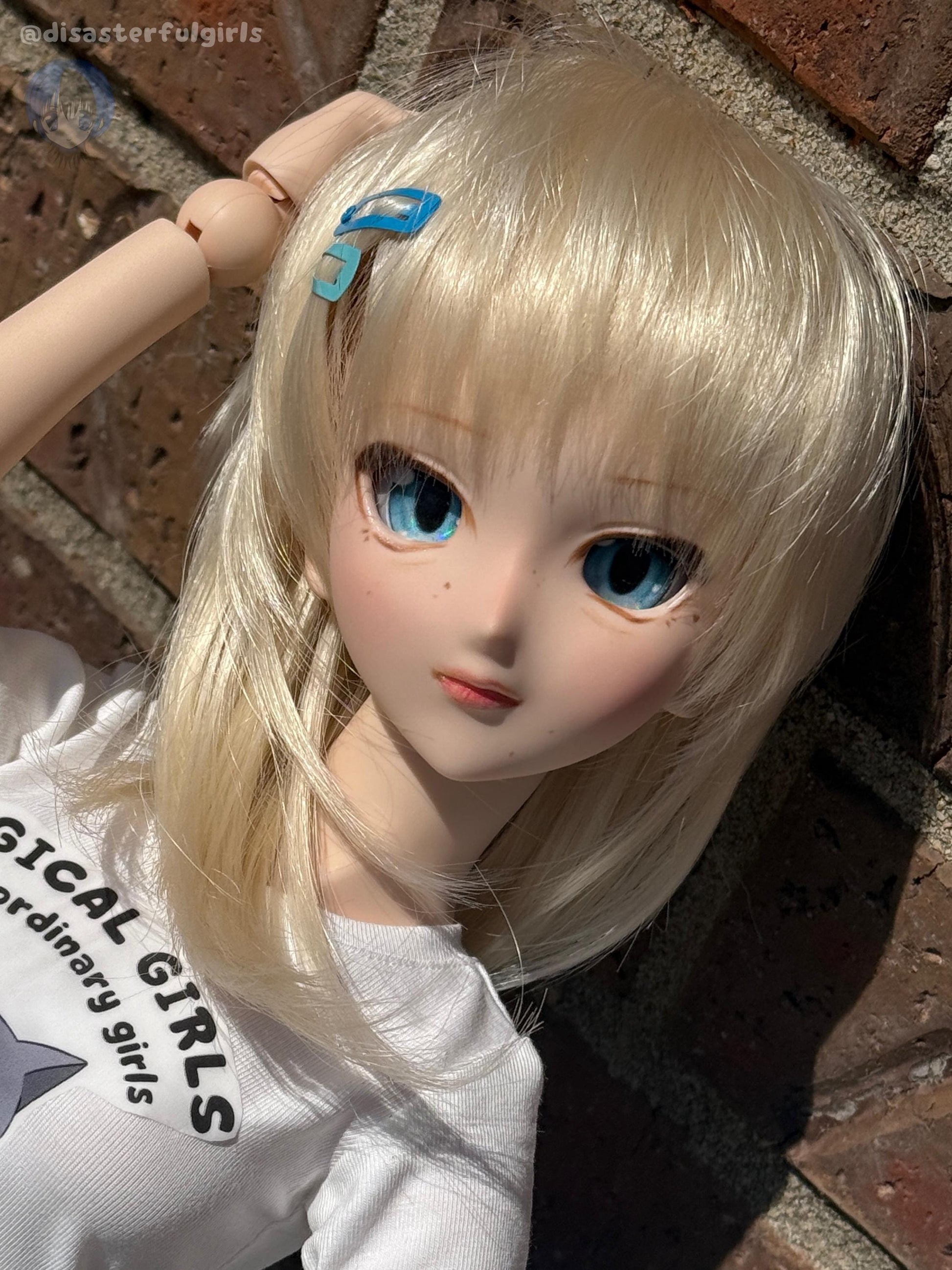 OOAK Dollfie Dream DDH-07 Flesh Head 1/3 MJD (Blue eyes)