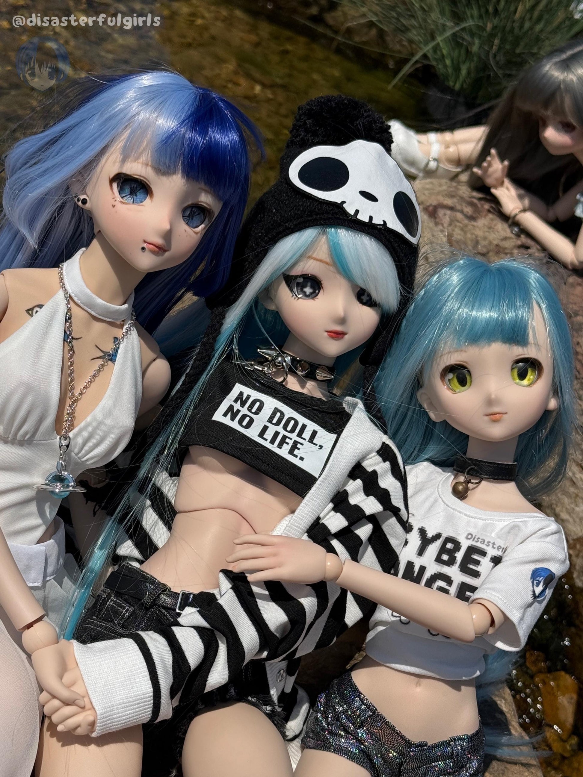 OOAK Dollfie Dream DDH-06 Flesh Head 1/3 MJD (Green eyes)
