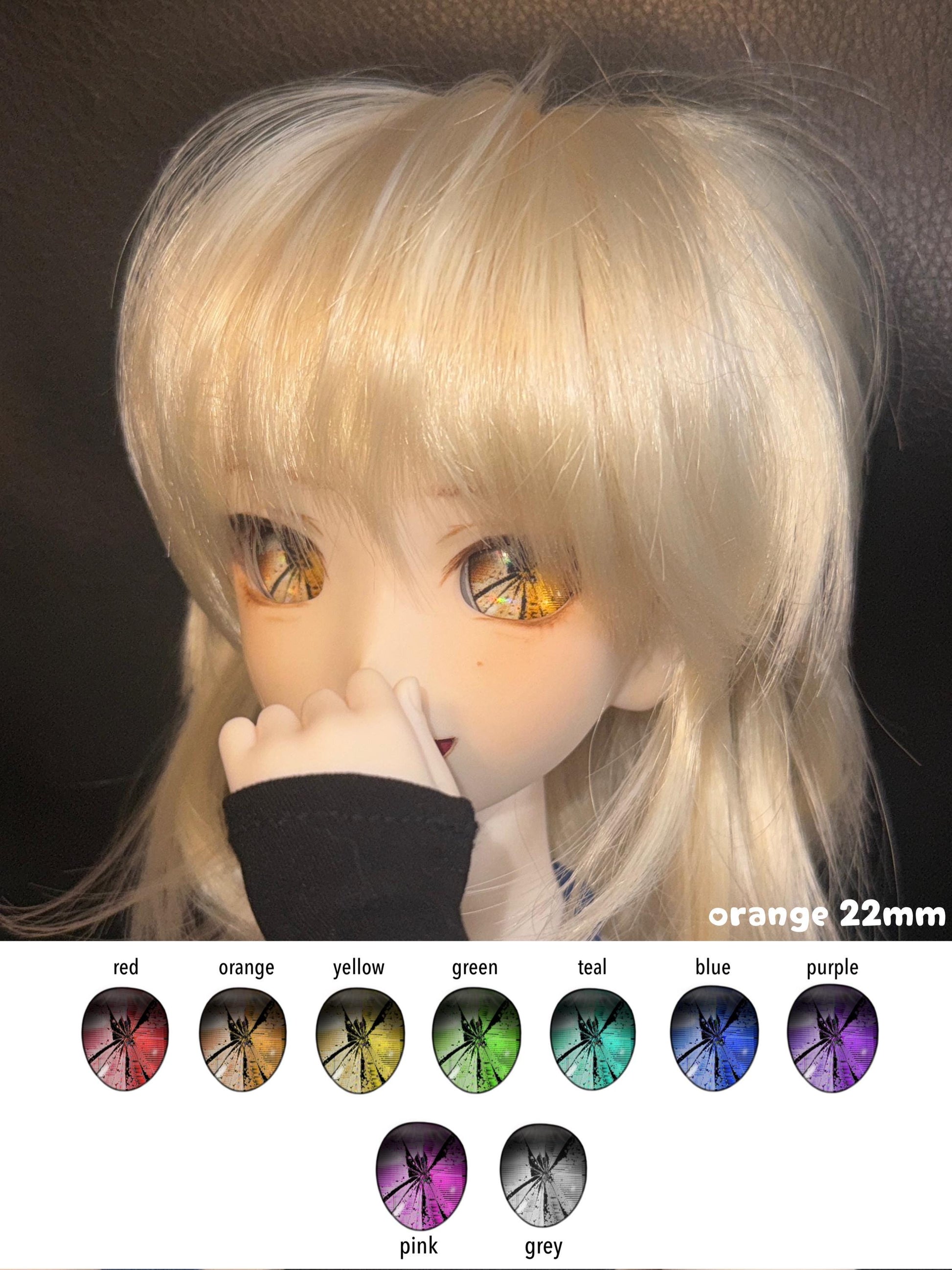 22mm “Cyber Angel” Anime BJD Doll Eyes
