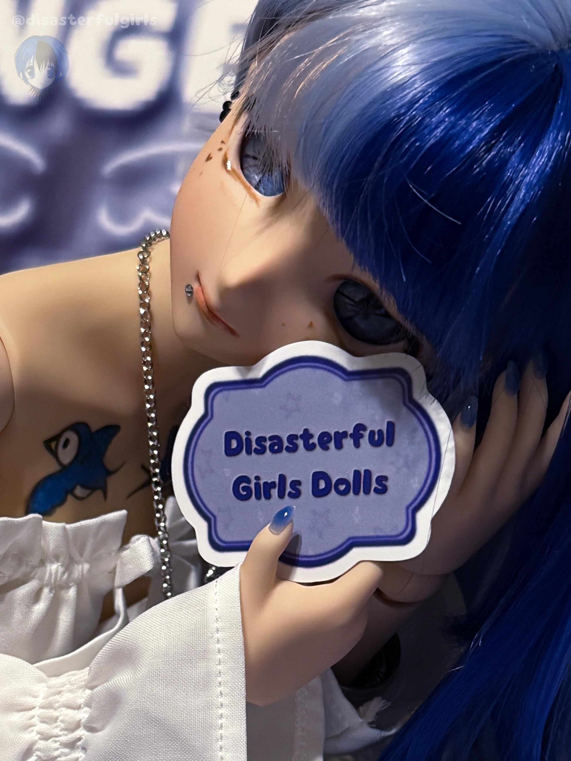 Disasterful Girls Logo Vinyl Stickers